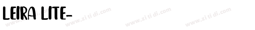 Leira Lite字体转换